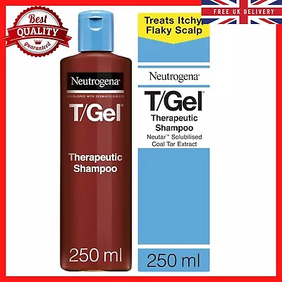 Neutrogena T/Gel Therapeutic Shampoo Scalp Psoriasis Itching And Dandruff 250ml • £10.01