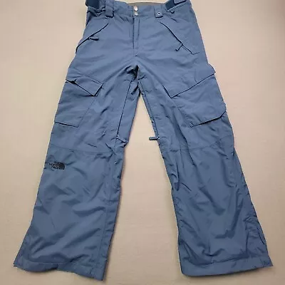 The North Face Snow Pants Mens Medium Blue Cargo Pockets Hyvent Snowboard Ski • $69.99