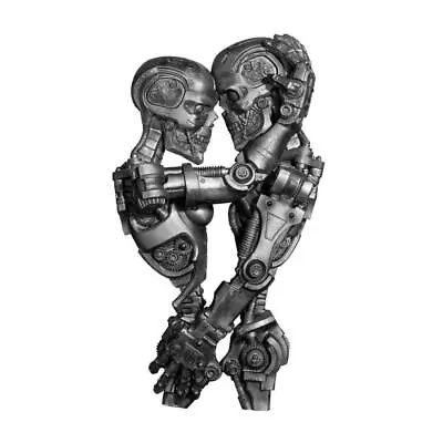 Steampunk Lovers Wall Sculpture Machine Robot Fantasy Futuristic Sci-Fi Decor • $114.60