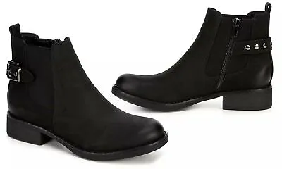 XAPPEAL Womens Faux Leather Ankle Boot Shoes Black US 10 • $29.99