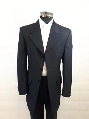 Men's Black Edwardian Coat Ideal For Weddings Formal Wear Prom Fancy Dress. • £20