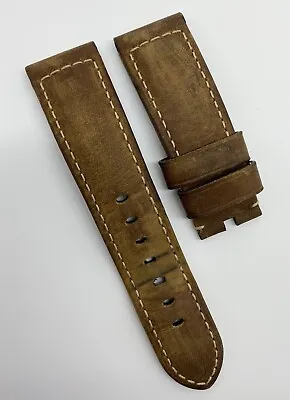 $175 • Buy Authentic Officine Panerai 24mm X 22mm Assolutamente Brown Watch Strap Tang OEM
