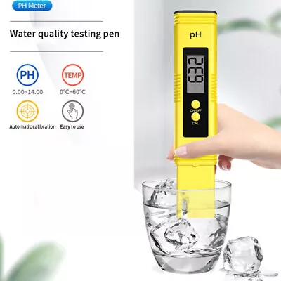 £4.74 • Buy Digital PH Meter High Precision LCD Aquarium Water Acid PH Tester Pool Analy-BY
