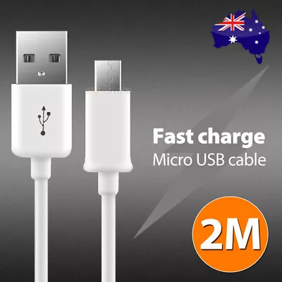 2M USB Micro USB Charger Data Cable For Samsung Galaxy NOTE 2 3 4 EDGE S5 HTC • $6.50