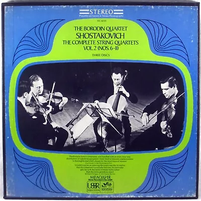 3 LP BOX SERAPHIM MELODIYA Shostakovich Quartets Vol. 2 BORODIN QUARTET SIC-6035 • $24.95