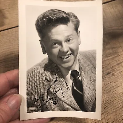 Mickey Rooney 1940's Print Autograph Studio Portrait Press Photo Hollywood Actor • $9.50