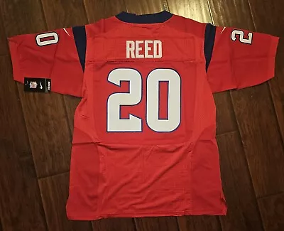 Houston Texans Ed Reed Mens Red #20 NFL Jersey Size 44 Med M • $49.99