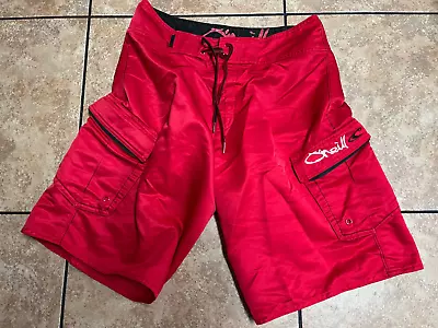 Men's O'Neill Board Shorts Size 30 Red • $11.99