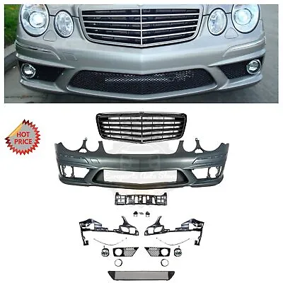 Suvneer W211 E63 Front Bumper W/ Fl Grille For 03-09 W211 E Class Sedan & Wagon • $1110