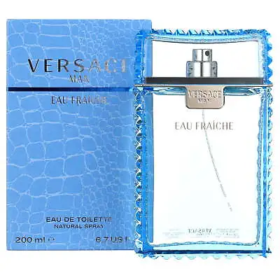 Versace Man Eau Fraiche Eau De Toilette Spray Cologne For Men 6.7 Oz • $73.47