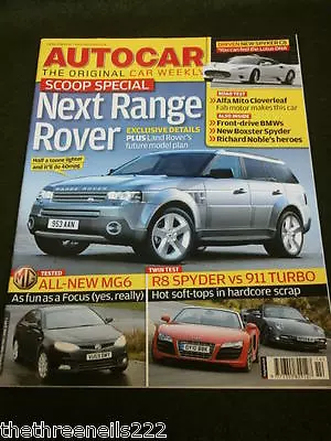 $8.05 • Buy AUTOCAR - R8 SPYDER V 911 TURBO - APRIL 7 2010 VOL 264 #1