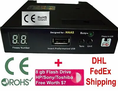 $75 • Buy Floppy To USB Converter For Haas CNC Machines + 16 Gb