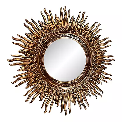 Vintage  Large  Sunburst Gilded Wall Mirror • $2090