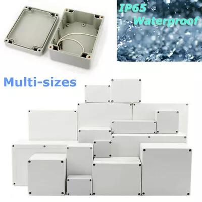 IP65 Waterproof Electronic Project Enclosure ABS Plastic Case Screw Junction Box • £7.64