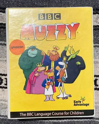 Muzzy~Spanish~BBC Language Course For Children~Early Advantage~VHS CD Tapes • $14.95