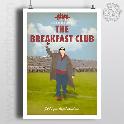 BREAKFAST CLUB - Final Scene - 80's Movie Poster Minimal Print Art Forget Me • £4.50