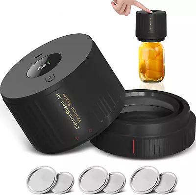 $72.99 • Buy Electric Mason Jar Vacuum Sealer Kit, Vacuum Pump For Wide Mouth And Regular