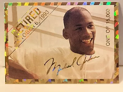 1993-94 Arena Sports Michael Jordan Special Retirement Promo  Card 1 Of 15k HOF • $3.50