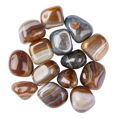 RAL150 Tumbled Stones Polished Crystal Gemstones 10-25mm - BUY 6 GET 6 FREE! • £2.80