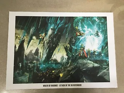 Rare Wrath Of Magnus Retail Giveaway Art Print AOS Age Of Sigmar Warhammer Promo • £24.99