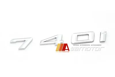 740i 740 I Rear Trunk Lid Chrome Emblem Badge Letters Fits BMW F01 F02 7-Series • $18.04