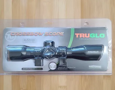 TRUGLO TG8504B3 4x32mm Compact Crossbow Rifle Scope - BLACK • $57.90