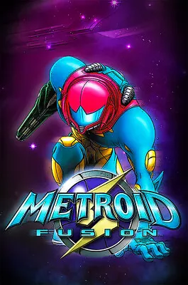 Metroid Fusion Samus Aran Nintendo GBA Premium POSTER MADE IN USA - MET002 • $13.48