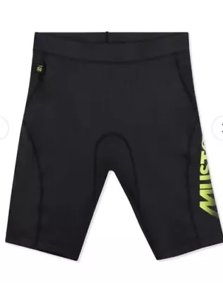 Mens Musto Champ Deck Shield Shorts 50UPF Size Small Black Sailing Watersports • £34.99