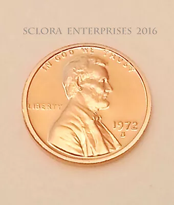 1972 S Lincoln Memorial *PROOF* Cent / Penny  **FREE SHIPPING** • $1.74