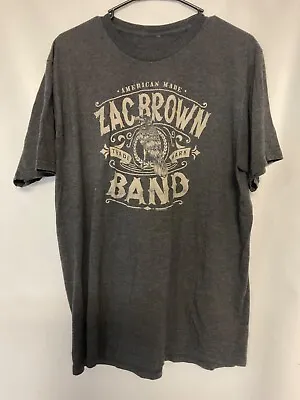 Vintage Large Zac Brown Band T-SHIRT Concert Lp Record Album • $16.99