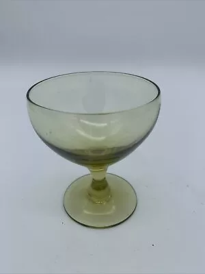 Russel Wright Chartreuse Morgantown Wine 3 3/8” Glass • $19.95