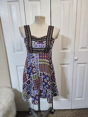 MinkPink Beaded Print Sleeveless Mini Dress • $10