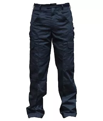 £15.95 • Buy New Male Cargo Trousers Black Tactical Patrol Dog Handler D3N