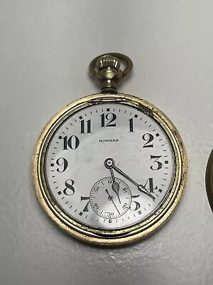 E. Howard Co. Vintage 21 Jewel Gold Pocket Watch 1916 Lever Set- Working • $105.50