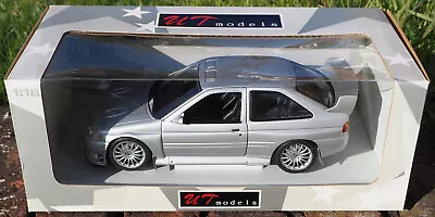 UT 1:18 Scale Diecast Model Ford Escort Cosworth WRC Street Car In Silver MIB • £60