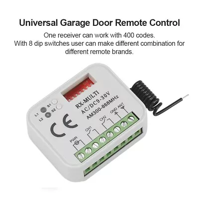 Universal Garage Door Receiver Remote Control Compatible 300-868Mhz For Marantec • $14.38