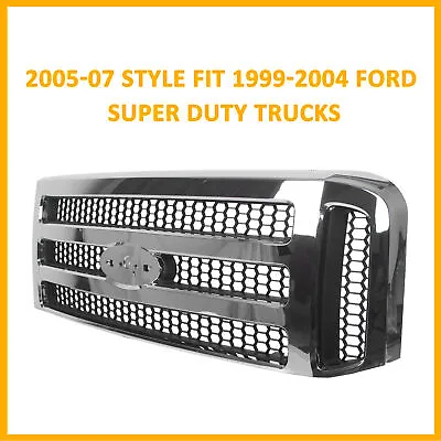 $159 • Buy 2006 Style For F250 F-250 FORD Super Duty CHROME GRILL GRILLE CONVERSION 1999-04