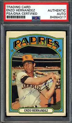 Enzo Hernandez PSA DNA Signed 1972 Topps Autograph • $92