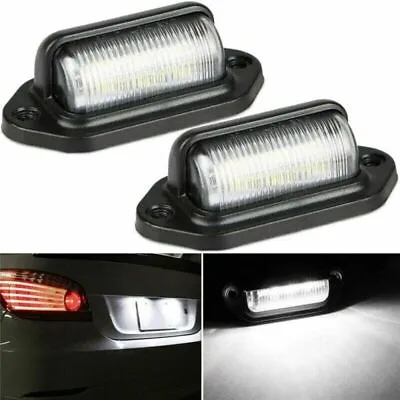 8Pcs LED License Plate Light Tag Lamps Assembly Replacement For Truck Trailer RV • $7.99