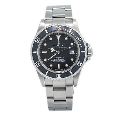 Rolex Sea-Dweller 1987 Vintage 16660 Triple Six Patina Dial Bezel Watch 40mm • $11995