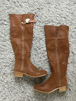 MIA Brown Long Tall Zipper Boots Size 6.5 M New With Tags • $30