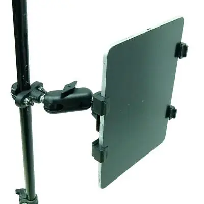 Secure Metal U-Bolt Music / Mic Stand Holder Mount For Apple IPad Air 4 (2020) • £32.99