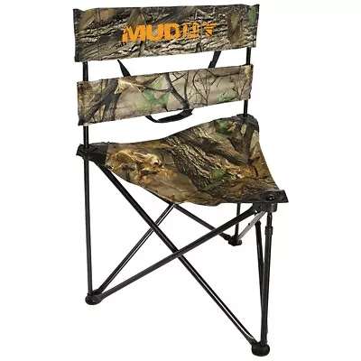 Muddy Folding Tripod Chair Ground Seat Camo Steel Frame - MGS300 • $65.60