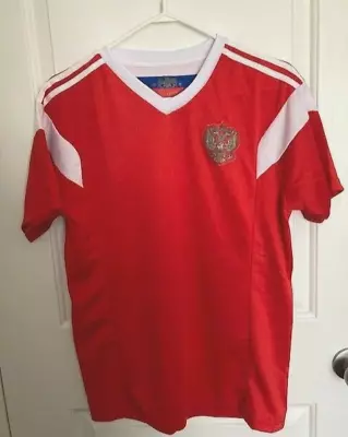 Russia Adidas World Cup 2018 Home Soccer Jersey Men's Size Medium Red • $30.97