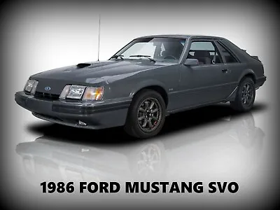 1986 Ford Mustang SVO NEW Metal Sign: Pristine Condition • $19.99