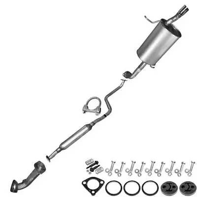 Front Pipe Muffler Exhaust System With Hangers + Bolts Fits: 02-03 Protege5 2.0L • $398.74