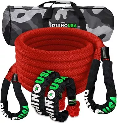 Rhino USA Kinetic Rope Recovery Kit (7/8in X 30ft) - Heavy Duty NEW • $165