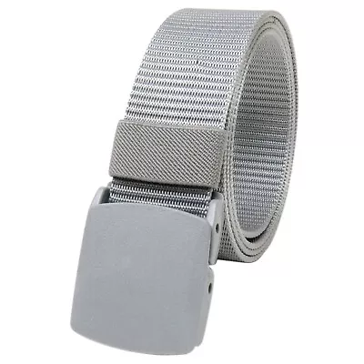 Outdoor Military Grade Tactical Nylon Waistband Canvas Web Belt Plastic Buckle • $8.79