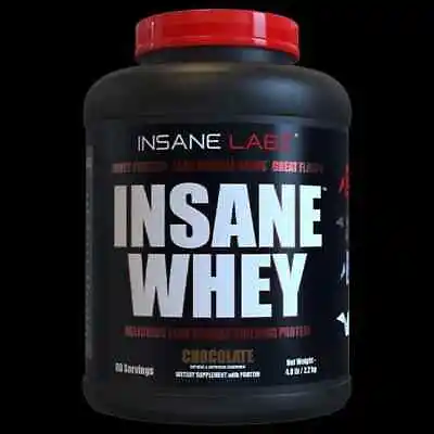 Insane Labz Insane Whey Protein Muscle Building 5L Chocolate Supplement -60 Serv • $43.99
