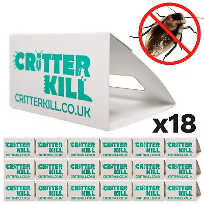 18 X Cockroach Killer Traps - Insect Control Glue Trap - Pet Friendly No Poison • £12.45